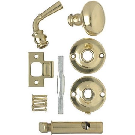 BOOK PUBLISHING CO V2200BR Mortise Screen Door Knob Latch; Polished Brass GR602650